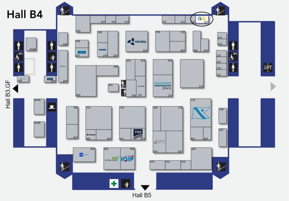 WindEnergy Hamburg 2024 floorplan for Hall B4