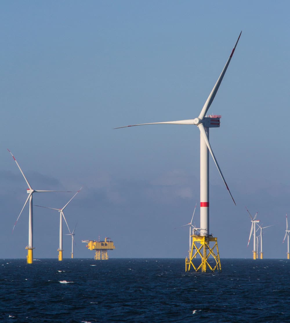 offshore wind farm turbines